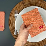 orange cloth napkin