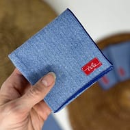 blue flannel handkerchief