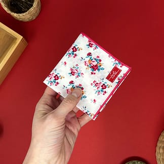 floral handkerchief - vintage handkerchief - womens handkerchief - ladies tissues