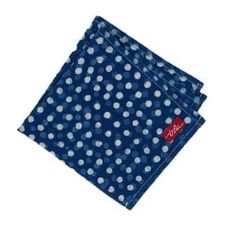 organic blue spotted handkerchief