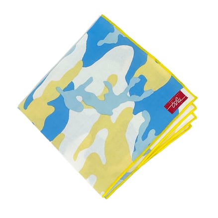 lightweight camouflage handkerchief yellow and blue