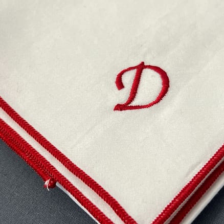 embroidered handkerchief