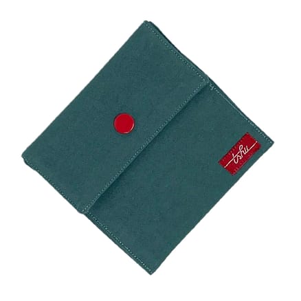 blue grey handkerchief case