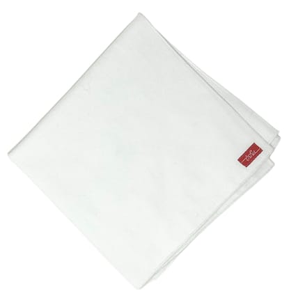 extra large white cotton handkerchief