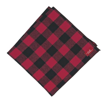 large red plaid handkerchief