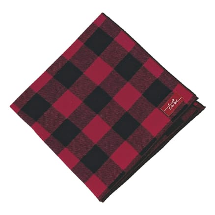 red plaid handkerchief