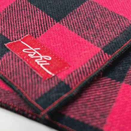 red plaid handkerchief - 100% soft flannel