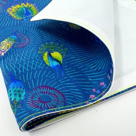 blue peacock handkerchief