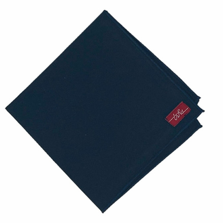 navy cotton handkerchief