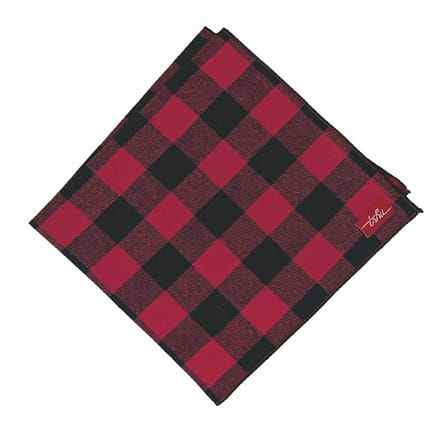 large red plaid handkerchief