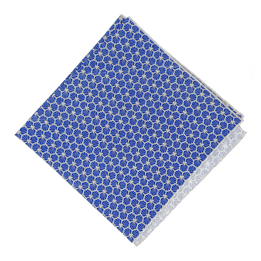 reusable gift wrap blue