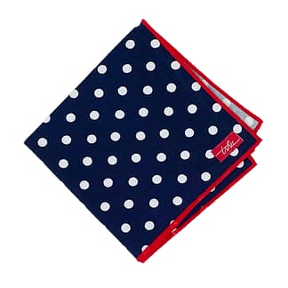 gilbert cotton handkerchief with polka dots