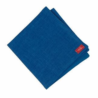 blue linen napkin