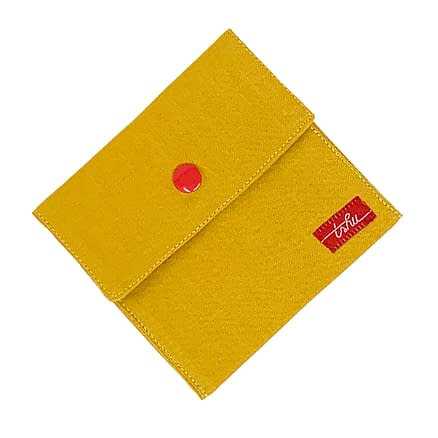 handkerchief holder yellow