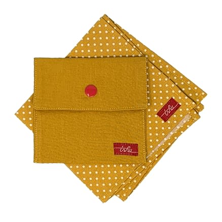 adele mustard handkerchief